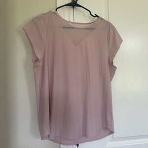 Lululemon Athletica Pink Cap Sleeve Blouse